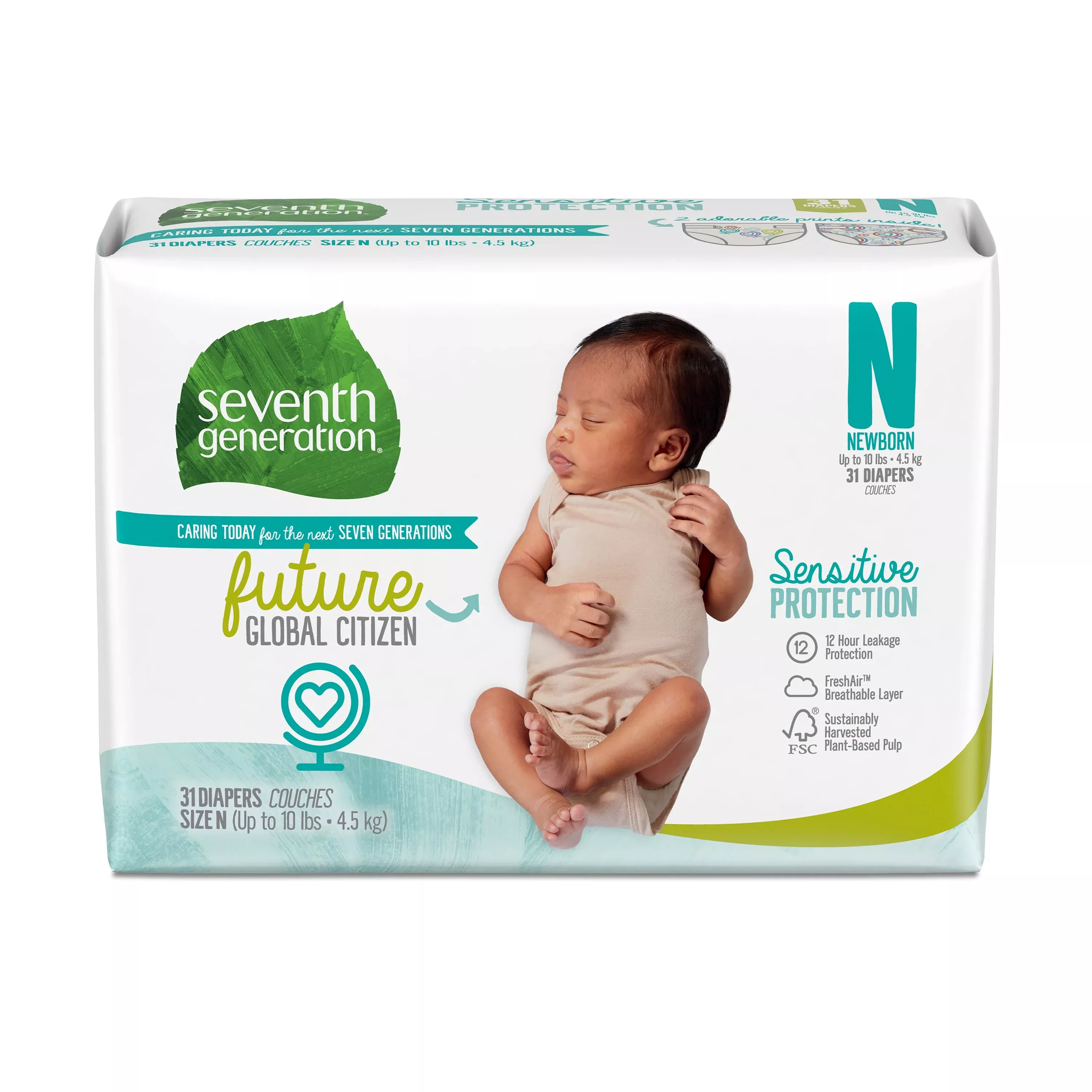 Seventh Generation Small New Born Diapers