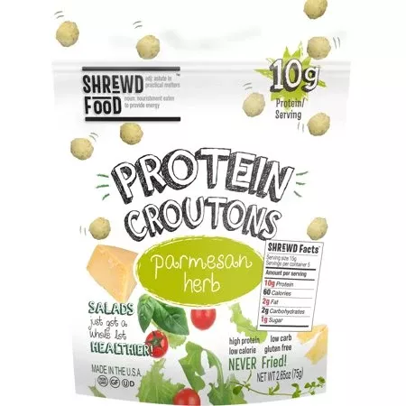 Shrewd Food Parmesan And Herb Protein Crouton Bag