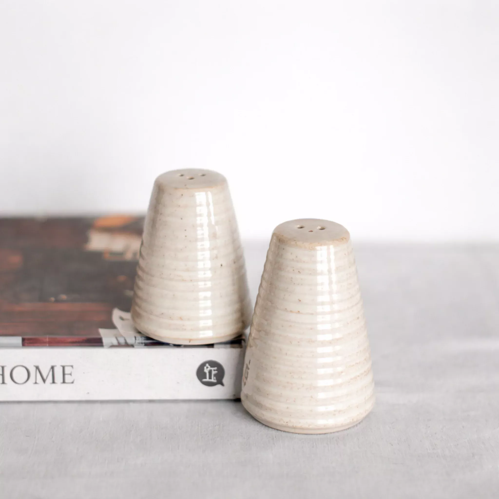 Striped Salt & Pepper Shakers