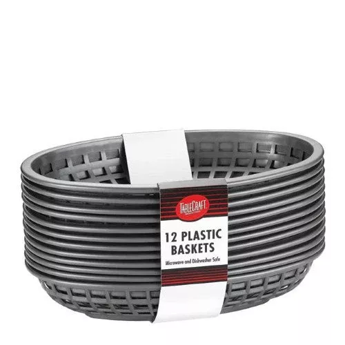 Tablecraft Classic Oval Black Basket 9X6