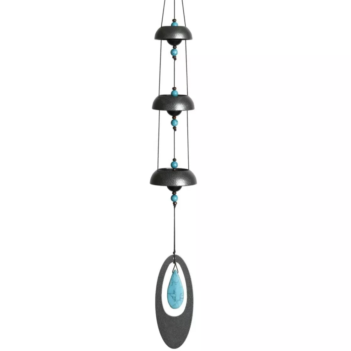Temple Bells Windchime (Turquoise) - 25"