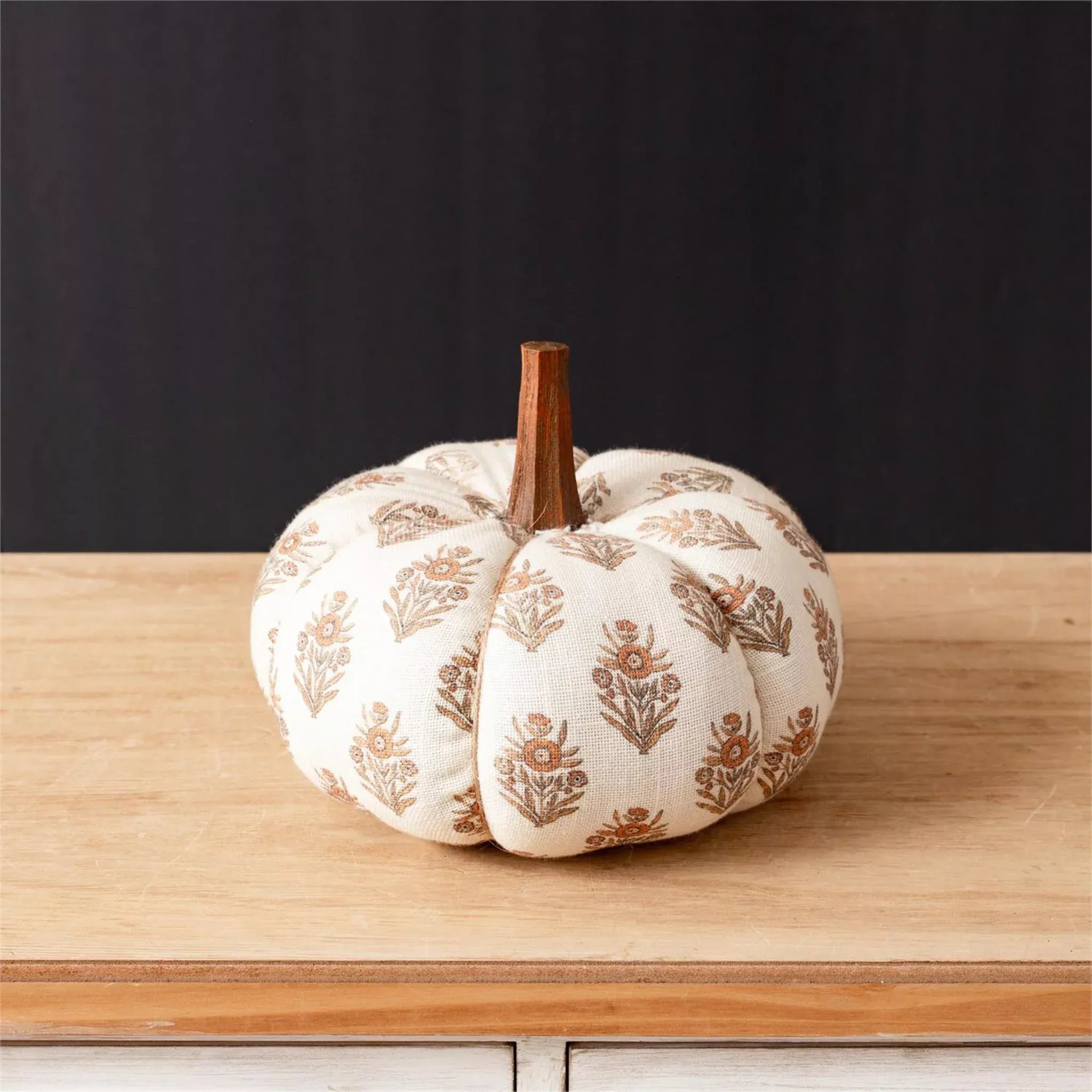 Terracotta Floral Pumpkin