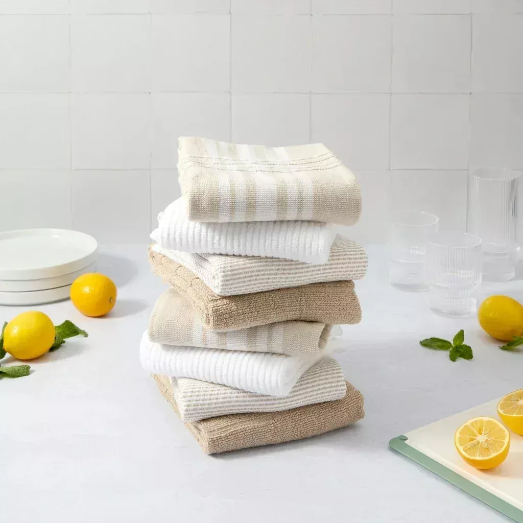 Terry Kitchen Towels, 8-pack