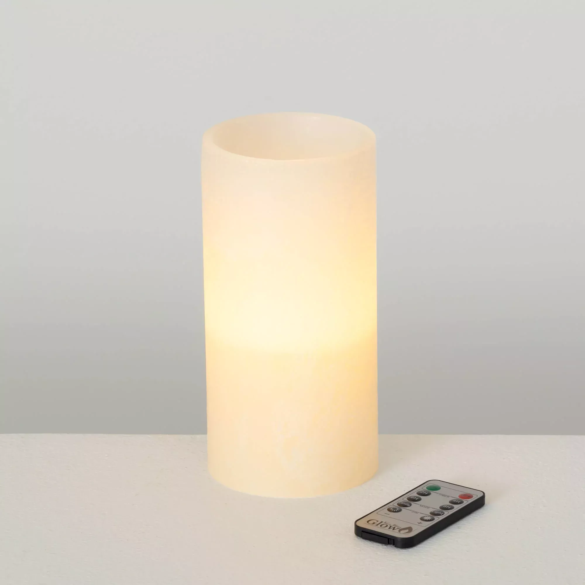 Timber LED Glow Candle Melon White
