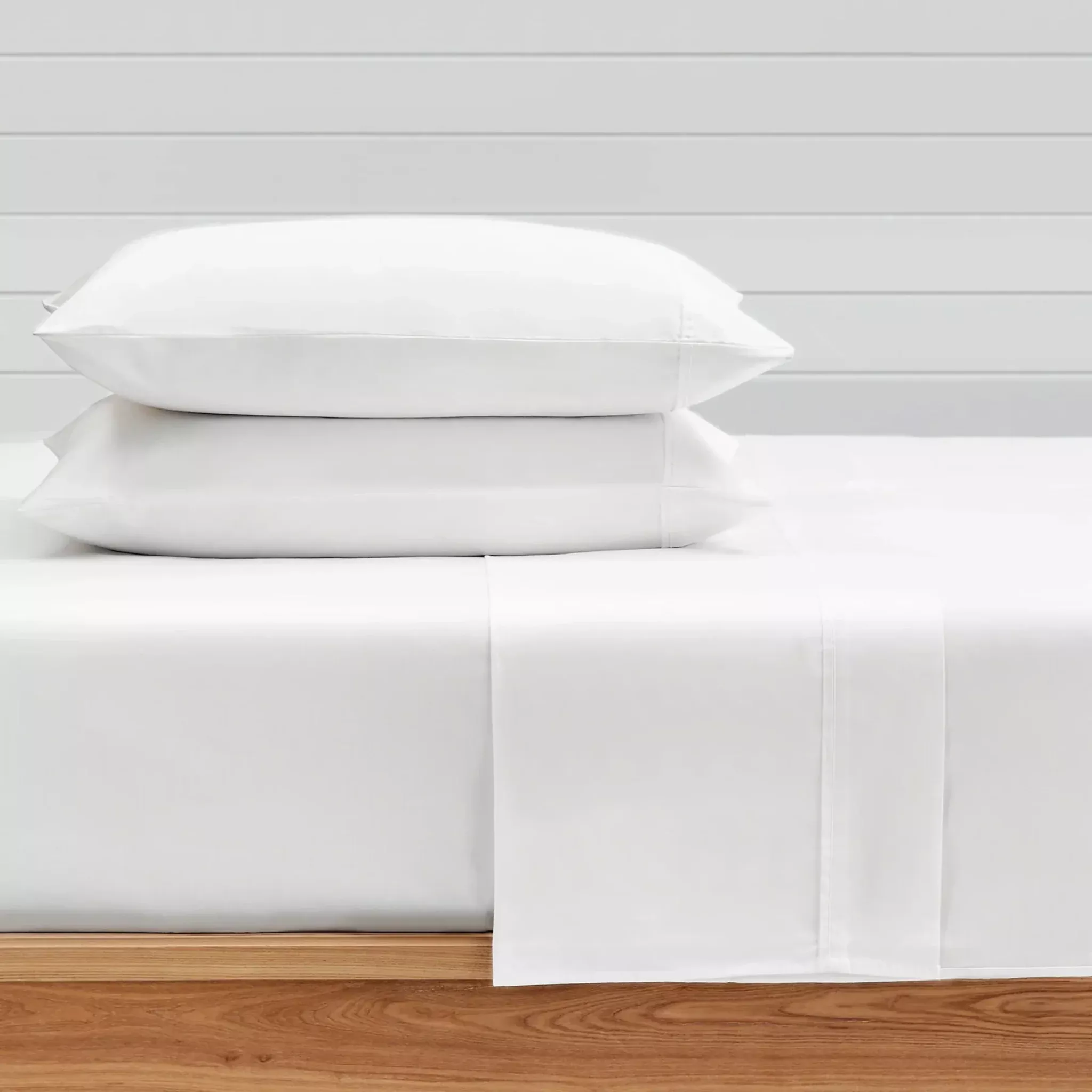 White Sateen 300TC Sheet Set