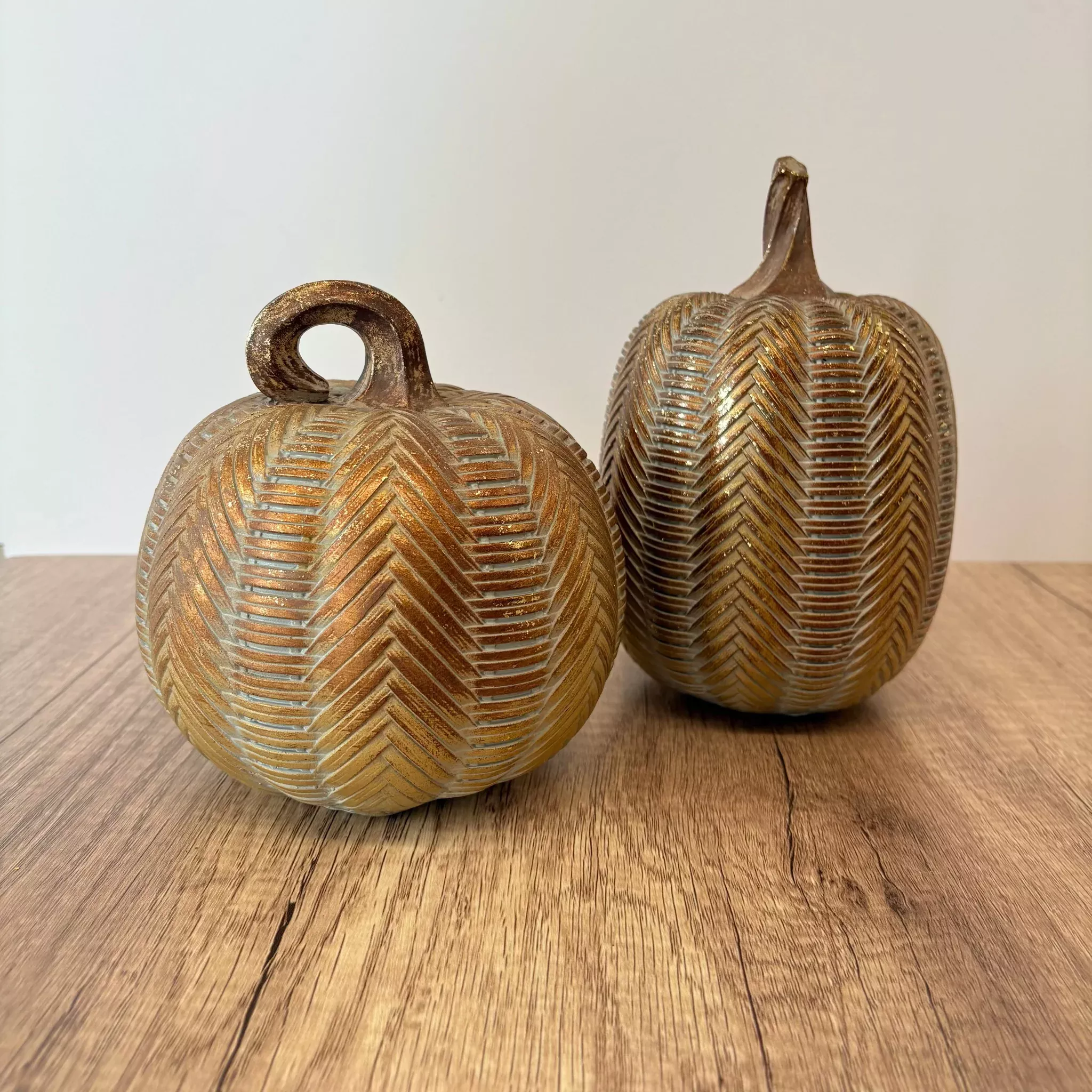 Wicker Weave Autumn Pumpkin