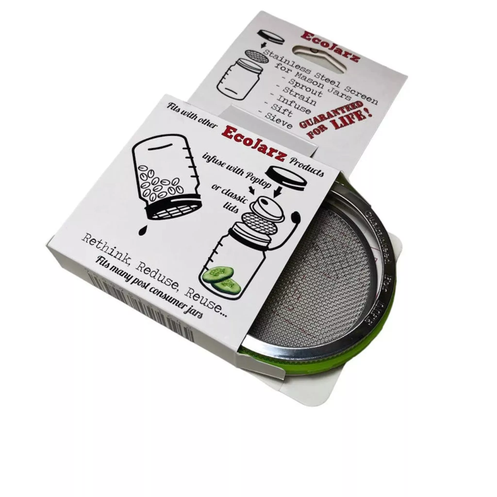 Wide Mouth Mason Jar Screen