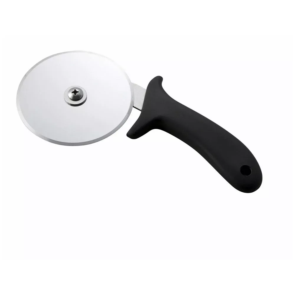 Winco 4 Inch Diamond Black Blade Pizza Cutter