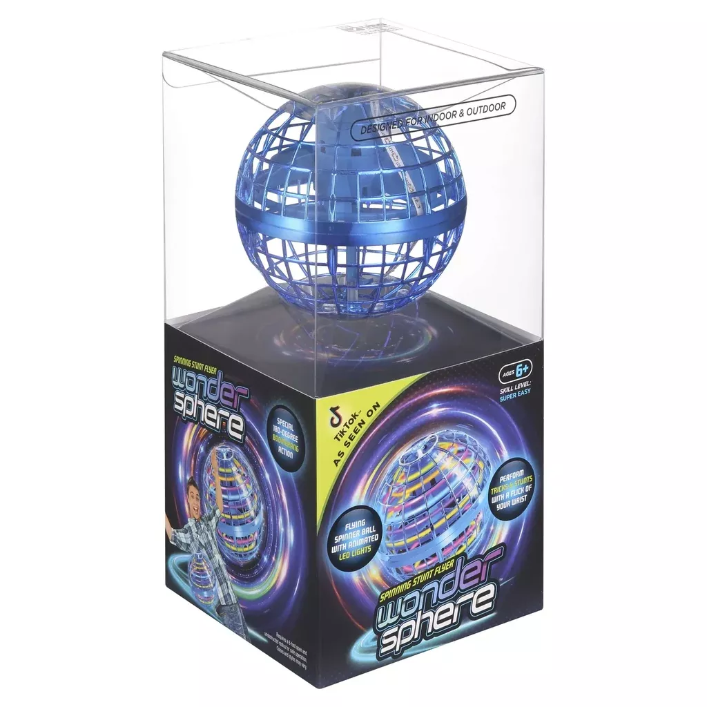 Wonder Sphere Magic Hover Ball - Blue, Ages 6+, STEM Certified, Rechargeable