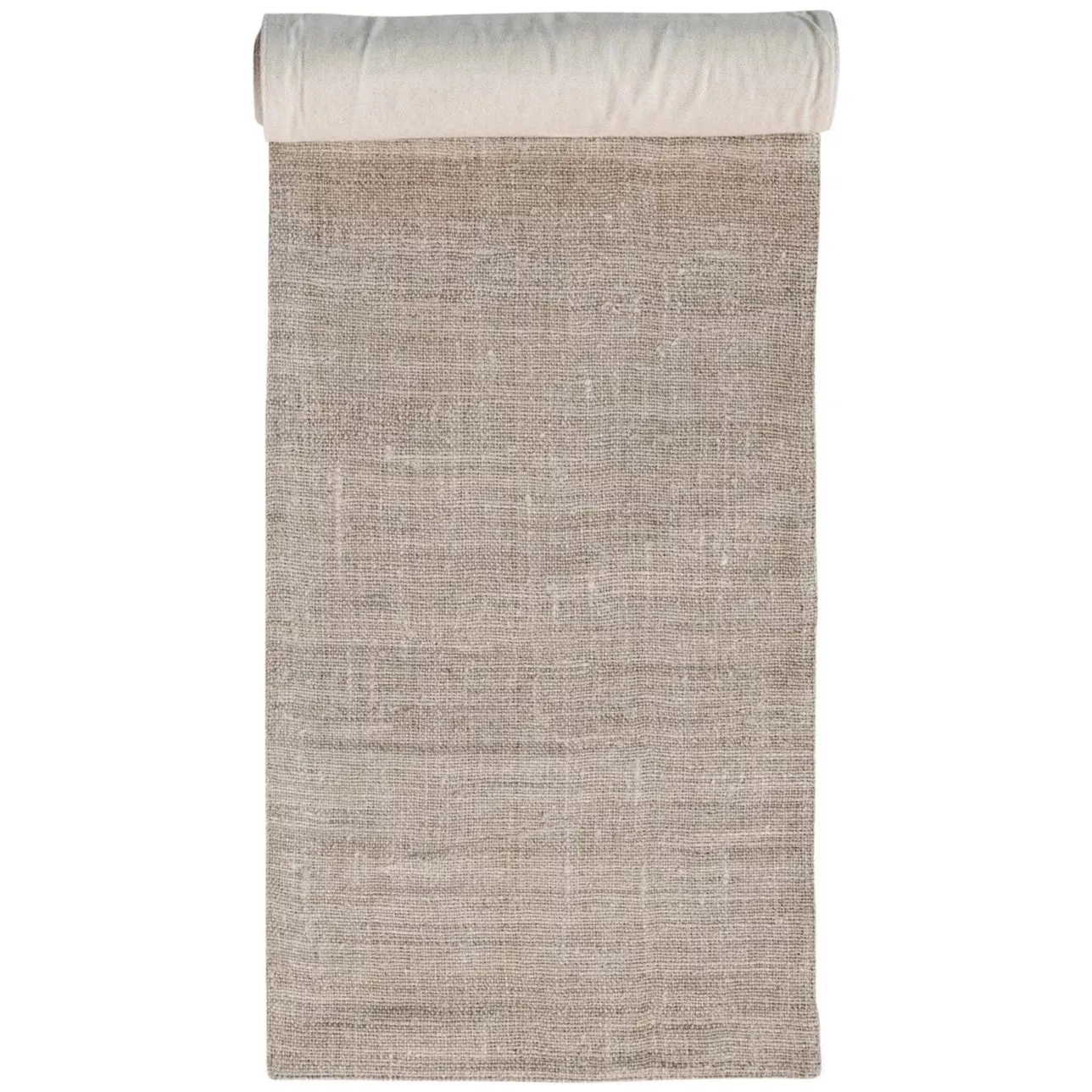 Woven Hemp Fiber & Cotton Table Runner - 6'